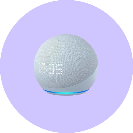 Amazon Echo Dot 5Th Gen Smart Bluetooth Speaker With Clock And Alexa Cloud Blue