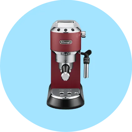 De'Longhi Dedica Style Scarlet Red Pump Espresso Manual Coffee Machines Ec685.R
